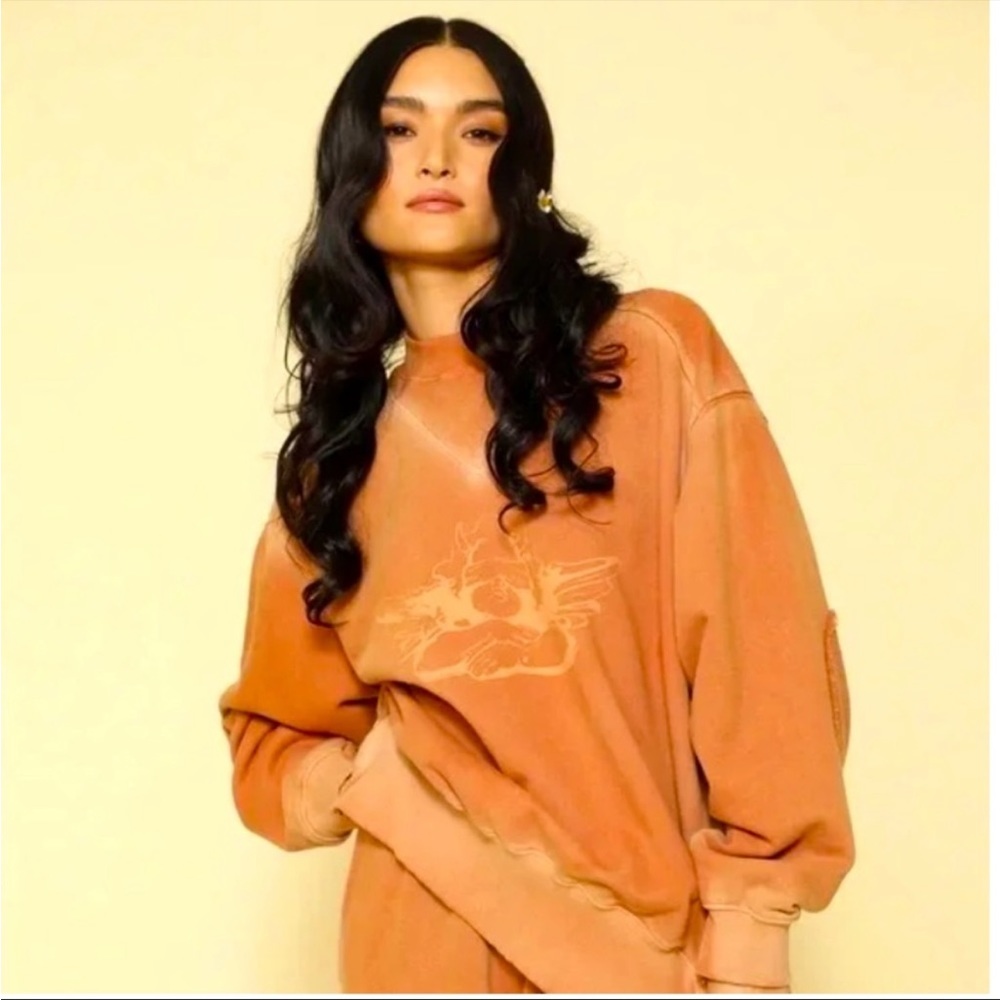 Boys lie burnt orange / brown sweat set